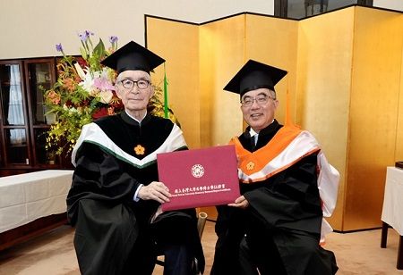 Prof. Tasuku Honjo Receives NTU Honorary Doctorate